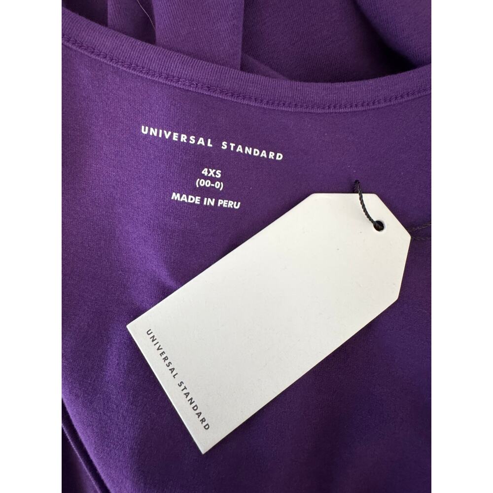 UNIVERSAL STANDARD Women's Purple Iconic Geneva Tank Dress Size 4XS 0/2 - Picture 5 of 7
